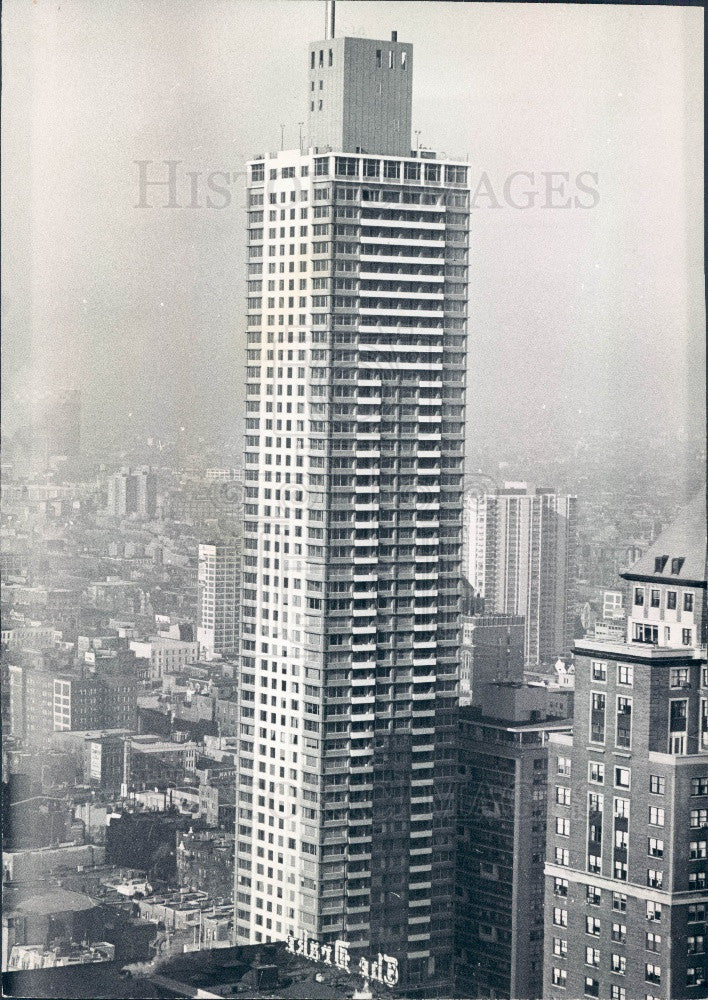 1965 Chicago IL Lake Shore Dr Apt Bldg Press Photo - Historic Images