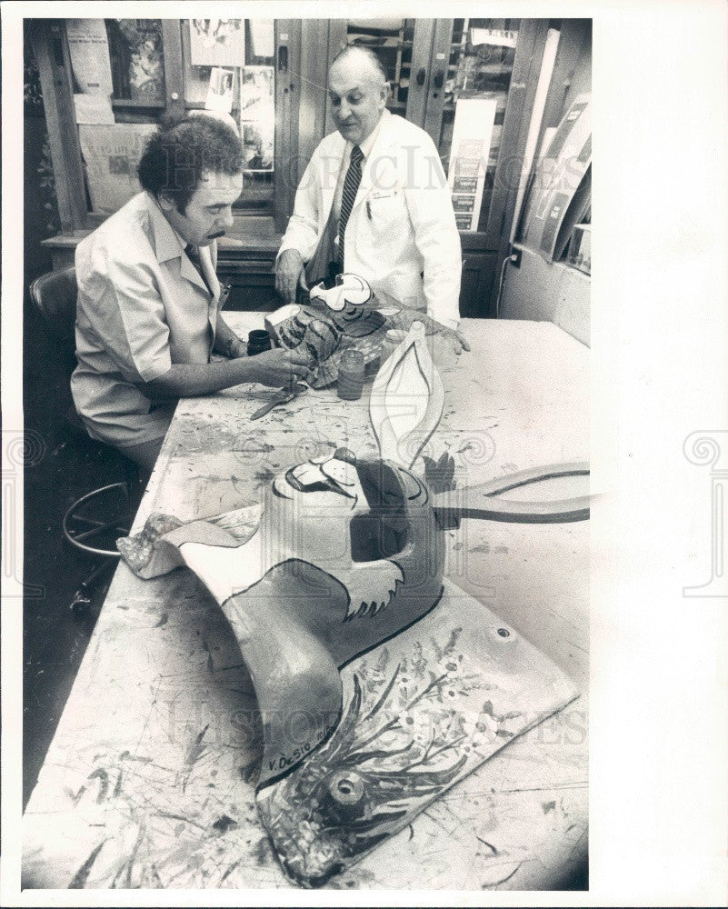 1961 Univ IL Children&#39;s Radiation Masks Press Photo - Historic Images