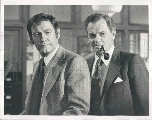 1974 Actors Earl Holliman & James Gregory Press Photo - Historic Images