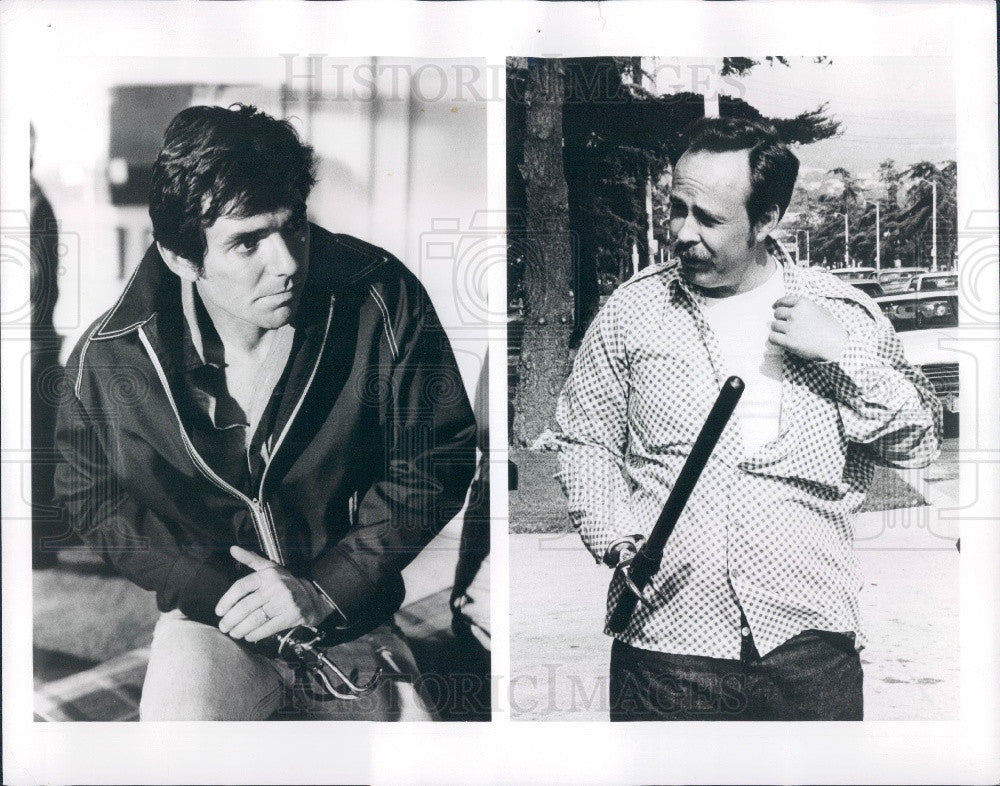 1974 Actors David Birney &amp; Edward McDonald Press Photo - Historic Images