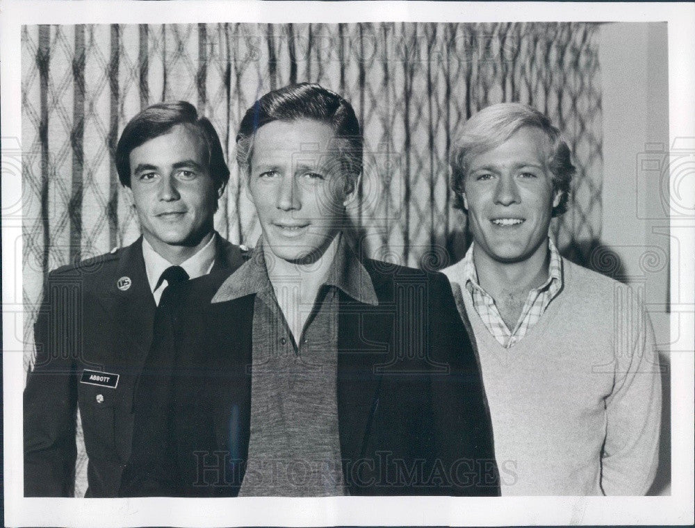 1977 Peter Strauss/Gregg Henry/Jmes Carroll Press Photo - Historic Images