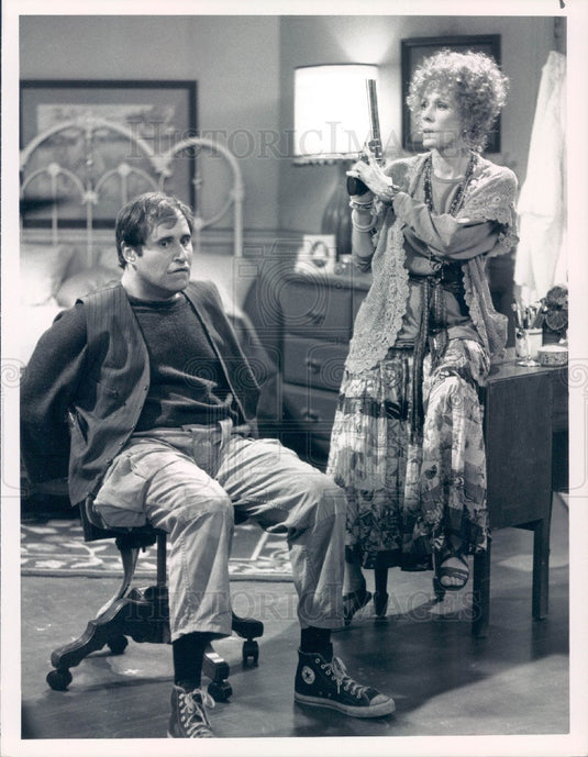 1990 Actors Carol Burnett & Richard Kind Press Photo - Historic Images