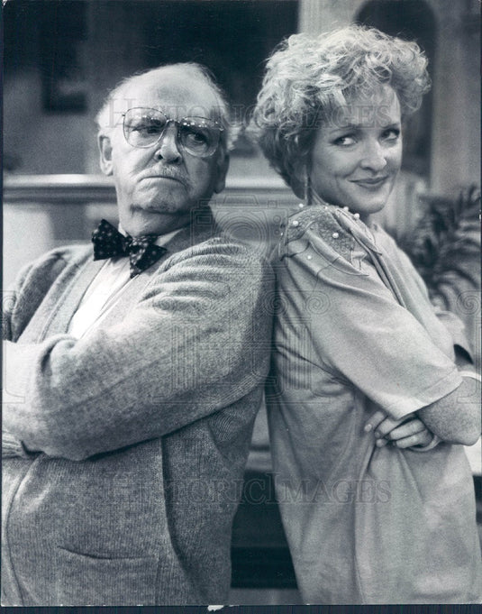 1986 Actors Barnard Hughes & Christine Ebersole Photo - Historic Images