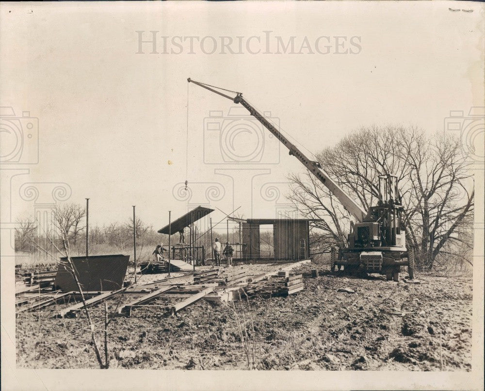 1961 Chicago Steel House Press Photo - Historic Images