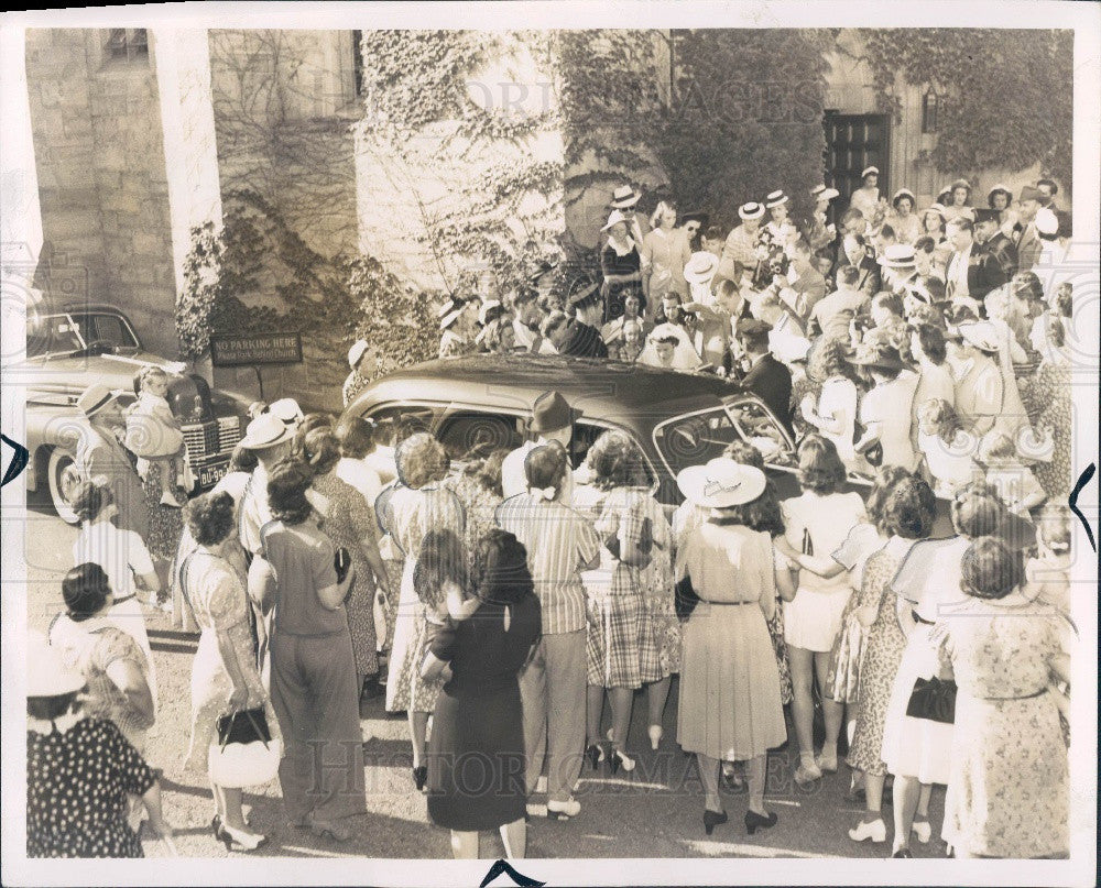 1941 Detroit MI Benson Ford Wedding Press Photo - Historic Images