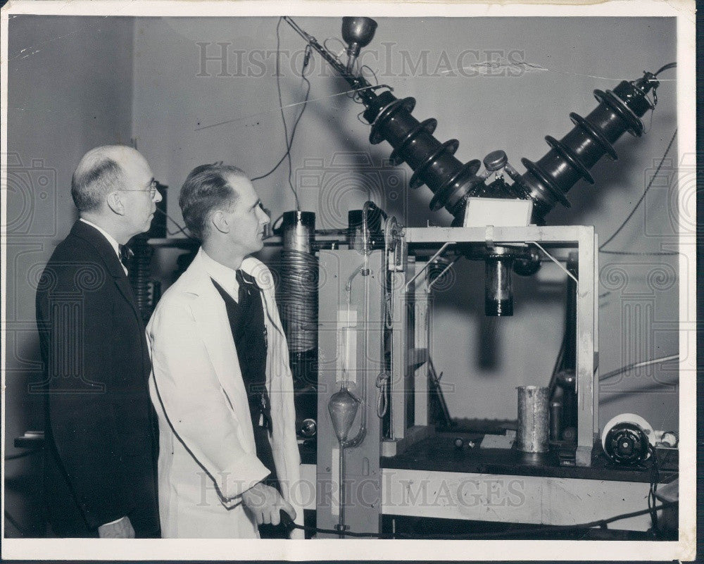 1936 Detroit MI Harper Hosp Cancer Xray Press Photo - Historic Images