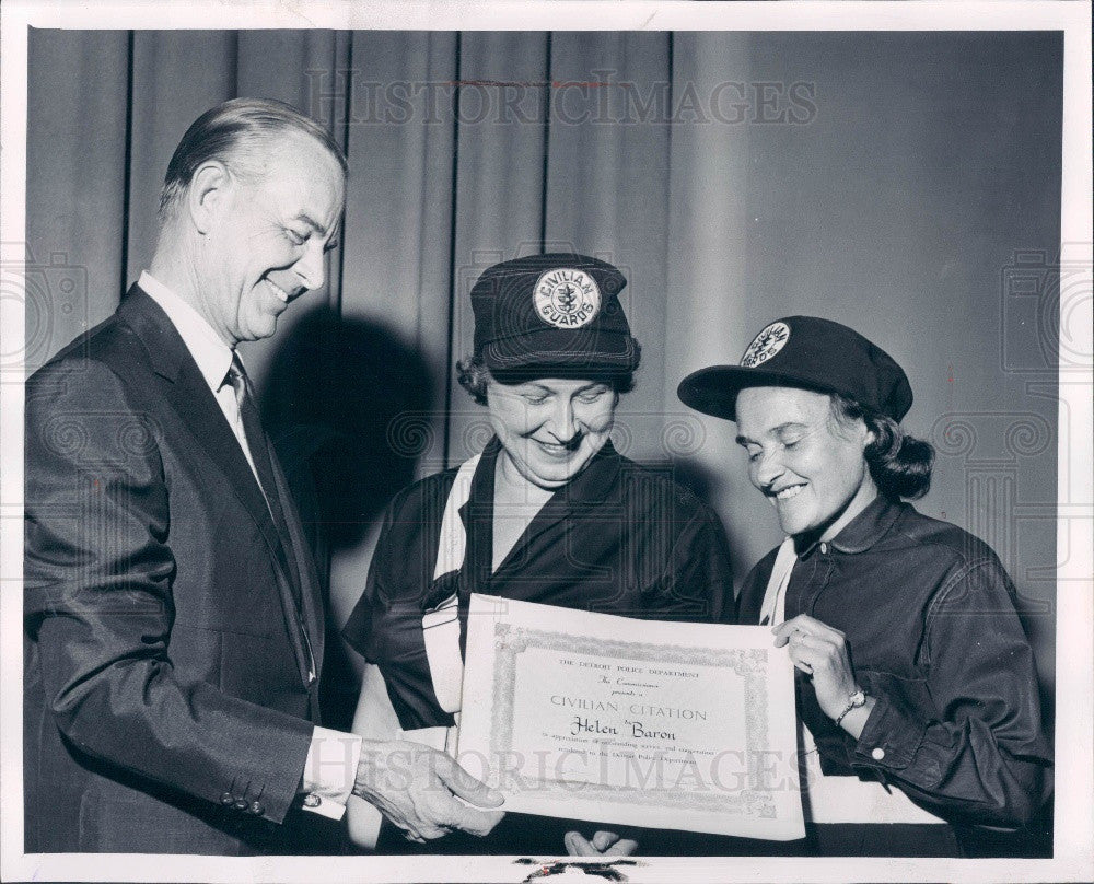 1961 Detroit MI School Crossing Guards Press Photo - Historic Images