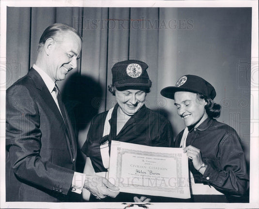 1961 Detroit MI School Crossing Guards Press Photo - Historic Images