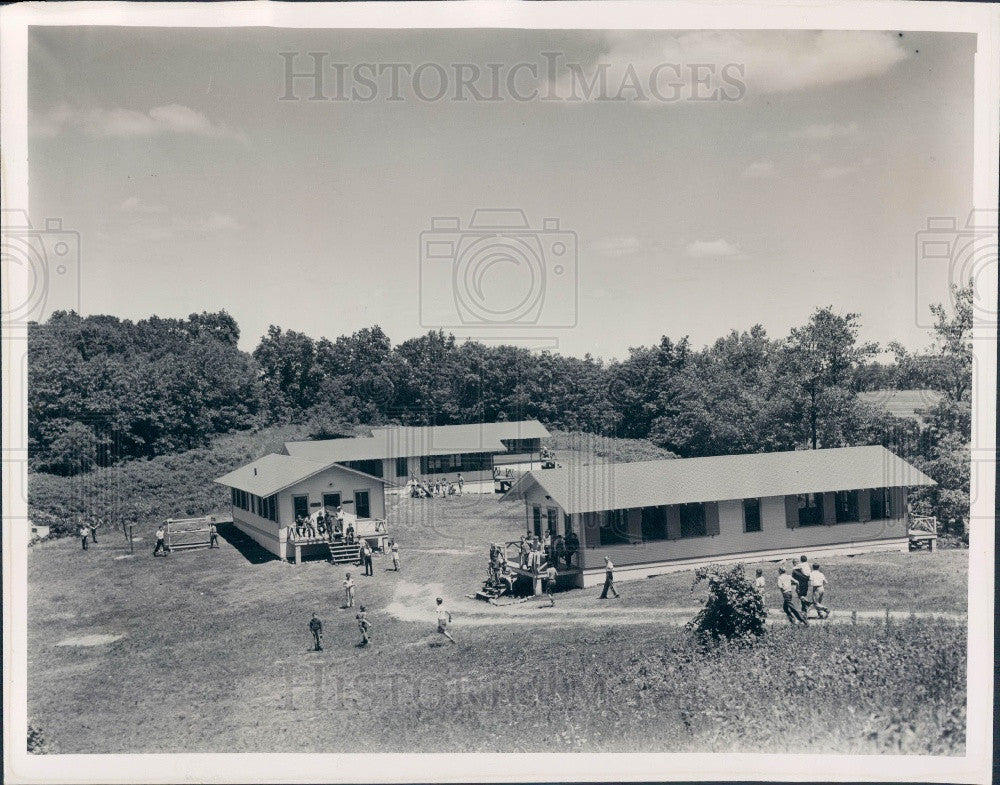 1940 Detroit TB Sanatorium North Lake Camp Press Photo - Historic Images