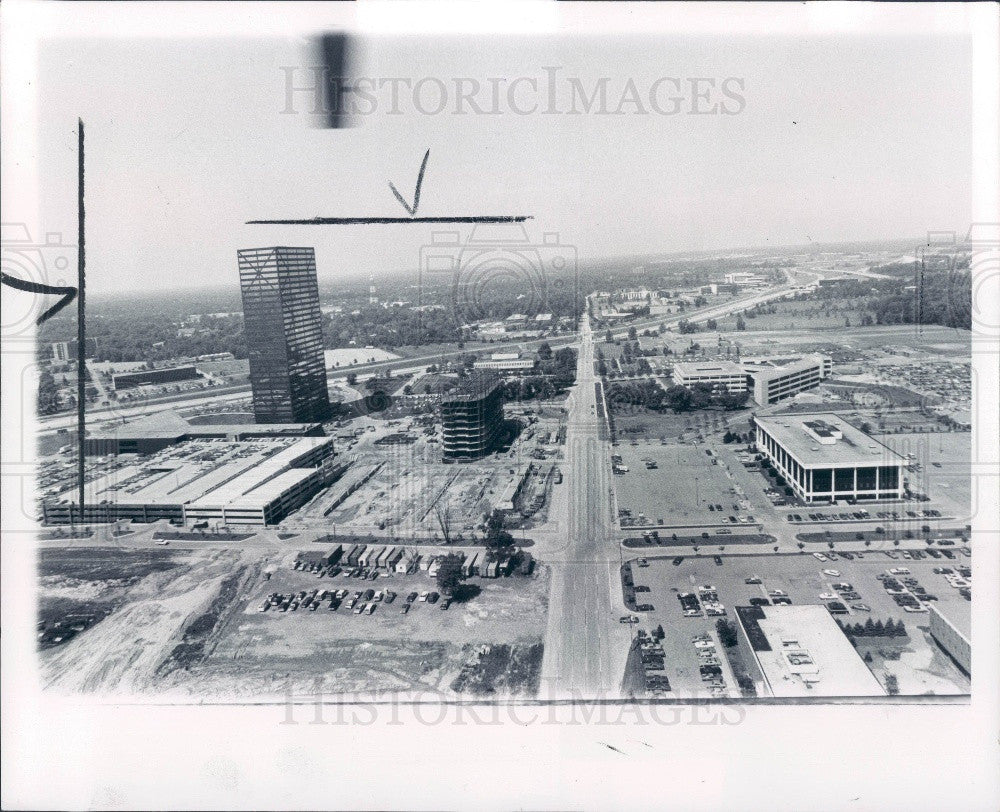 1978 Southfield MI Prudential Tower Center Press Photo - Historic Images