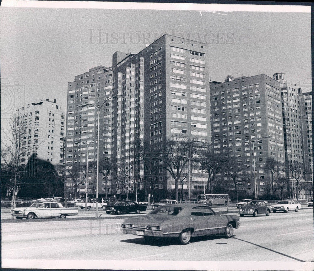 1967 Chicago IL Lake Shore Drive Apts Press Photo - Historic Images