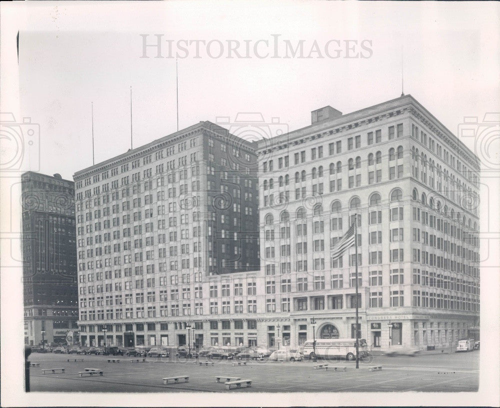 1945 Chicago Illinois Congress Hotel Press Photo - Historic Images