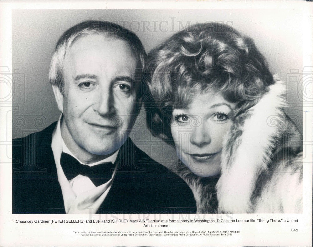 1980 Actors Shieley MacLaine/Peter Sellers Press Photo - Historic Images
