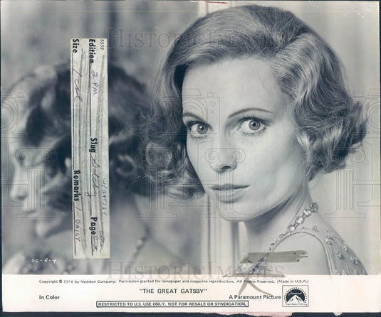 1974 Actor Mia Farrow Press Photo - Historic Images