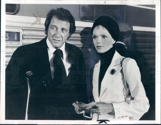 1973 Actors Samantha Eggar & Richard Crenna Press Photo - Historic Images