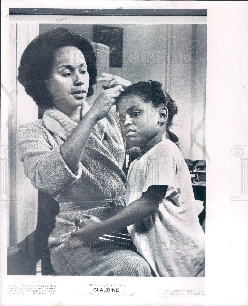 1974 Diahann Carroll &amp; Socorro Stephens Claudine Photo - Historic Images