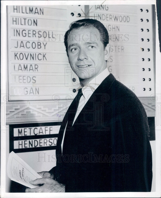 1965 Actor Richard Dick Crenna Press Photo - Historic Images