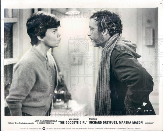1978 Actors Marsha Mason & Richard Dreyfuss Press Photo - Historic Images