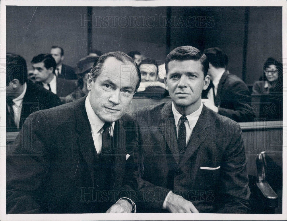 1961 E. G. Marshall &amp; Robert Reed The Defenders Photo - Historic Images