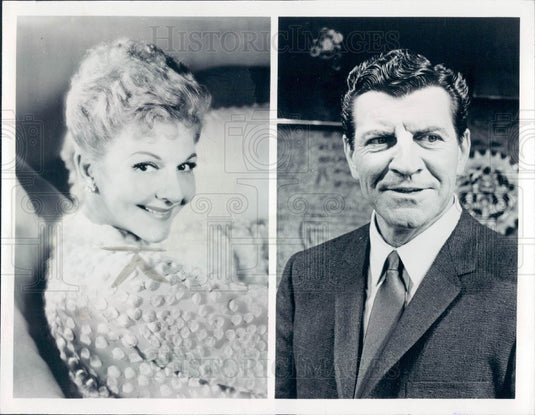 1967 Actors Mary Martin & Robb Preston Press Photo - Historic Images
