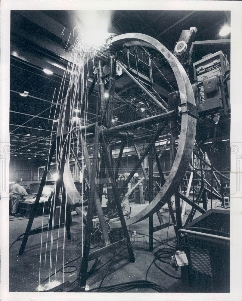 1966 Welding Aluminum Boeing Co Wichita Div Press Photo - Historic Images