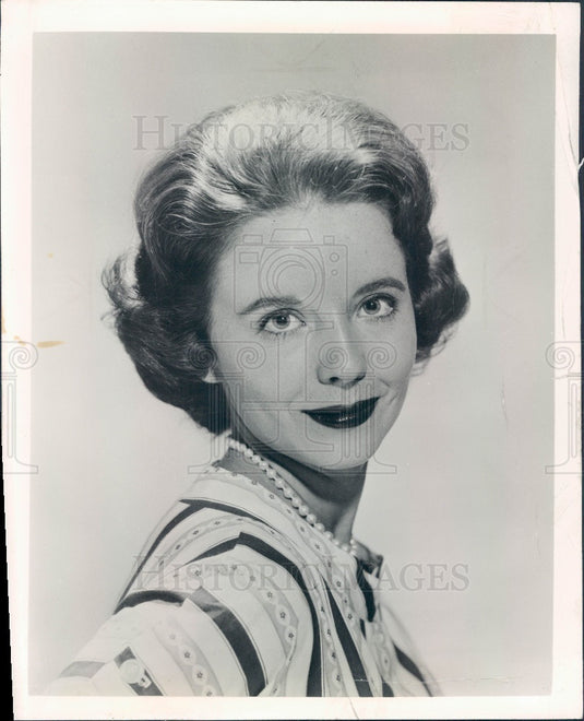 1958 Actress Suzanne Storrs Press Photo - Historic Images
