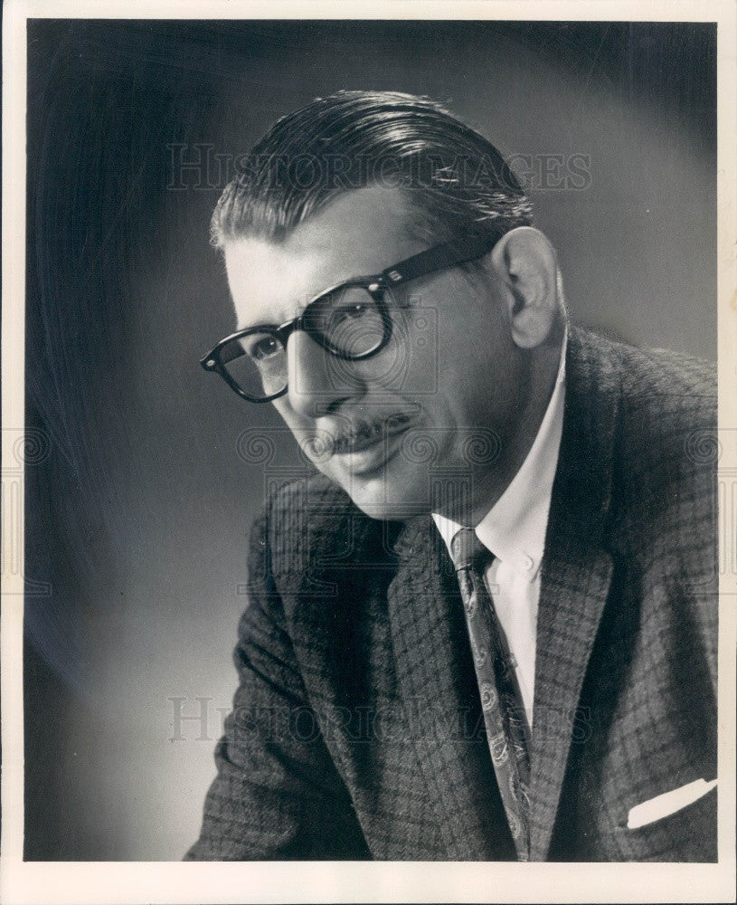 1968 Poet and TV Host John Ciardi Press Photo - Historic Images