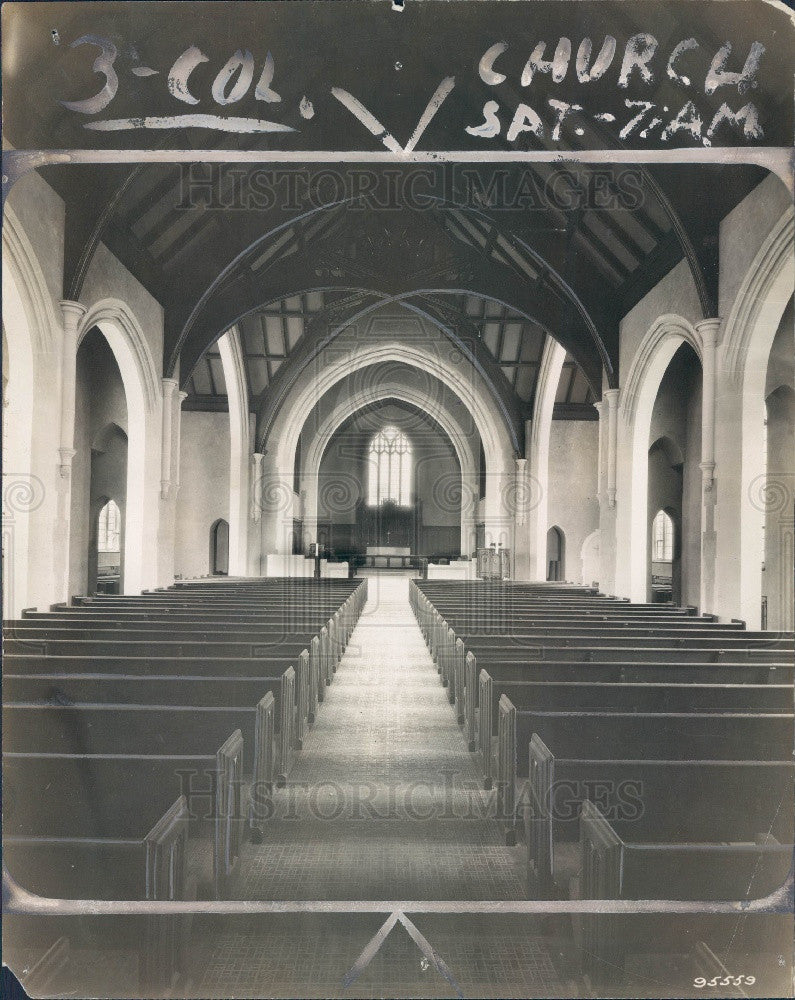 1928 Detroit MI Epiphany Lutheran Church Press Photo - Historic Images