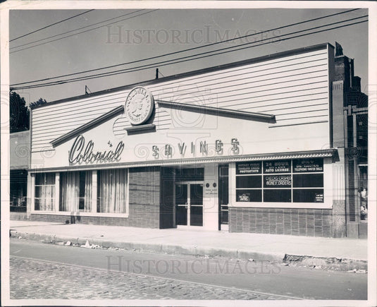 1955 Chicago Colonial Savings & Loan Assoc Press Photo - Historic Images