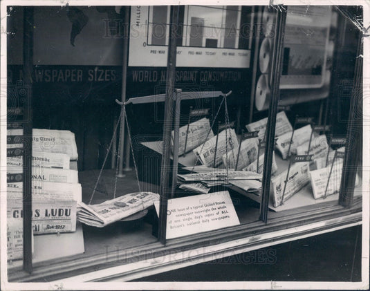 1948 Chicago Daily News Outweighs GB Papers Press Photo - Historic Images
