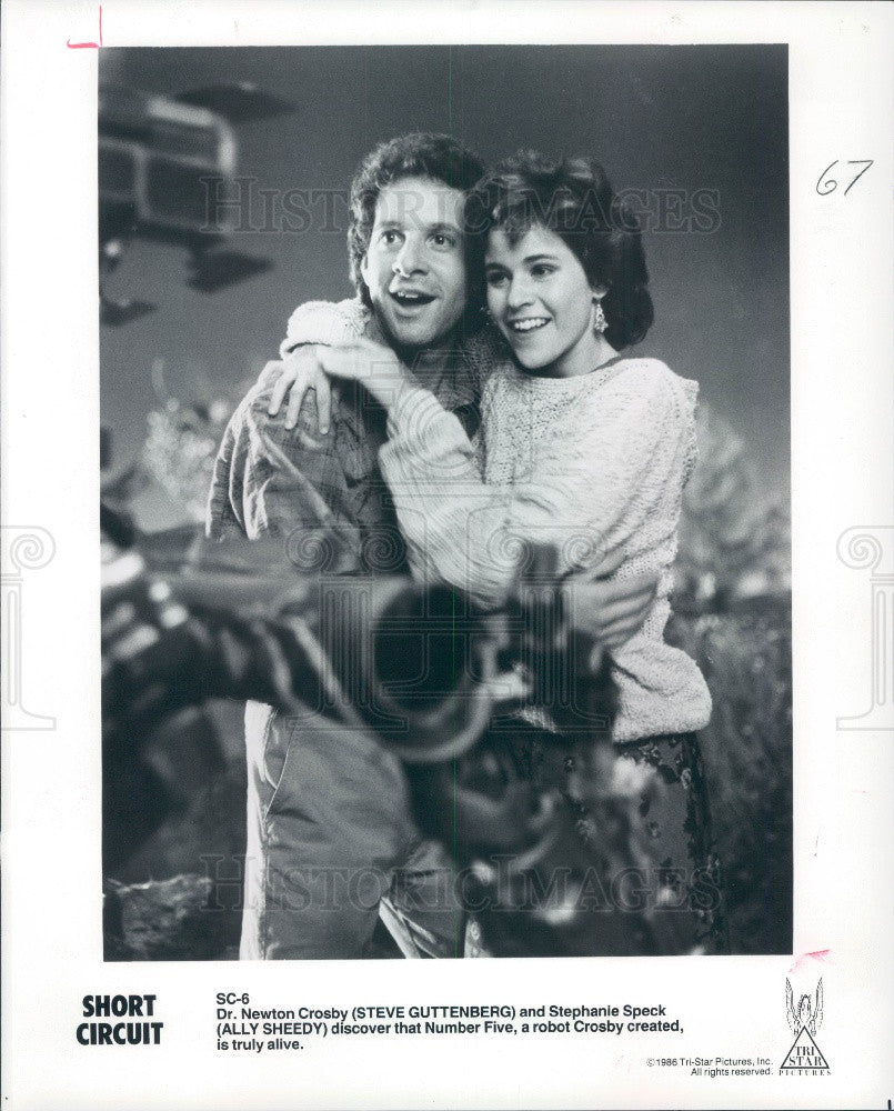 1986 Actors Steve Guttenberg/Ally Sheedy Press Photo - Historic Images