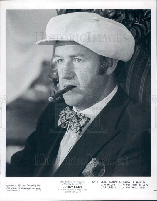 1975 Actor Gene Hackman Lucky Lady Press Photo - Historic Images