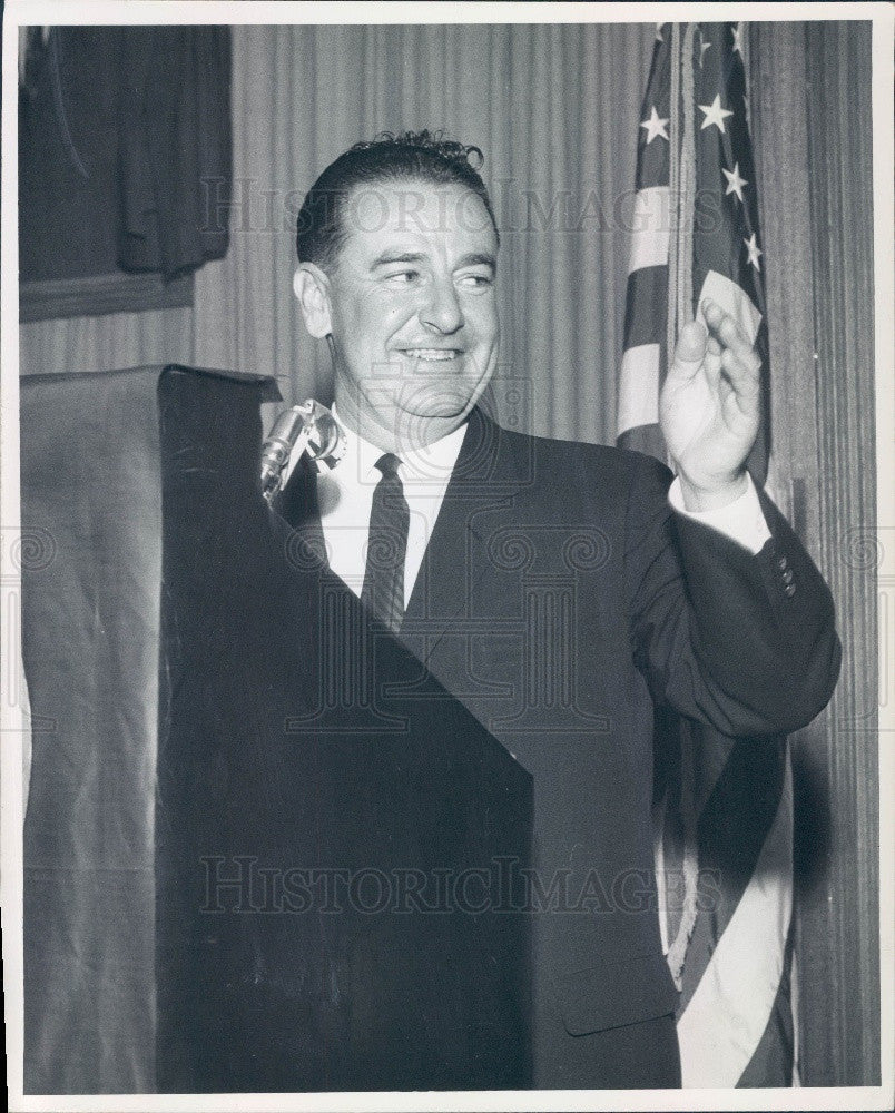 1963 New Mexico Governor Jack Campbell Press Photo - Historic Images