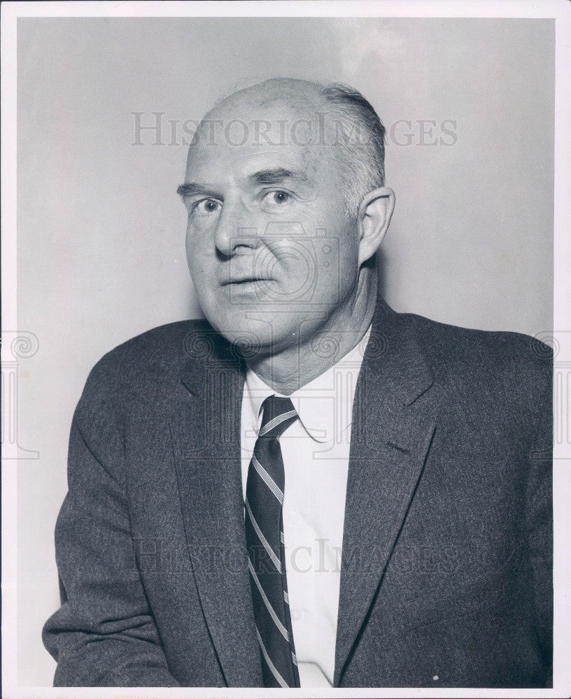 1956 MI State Ins Comm Joseph Navarre Press Photo - Historic Images