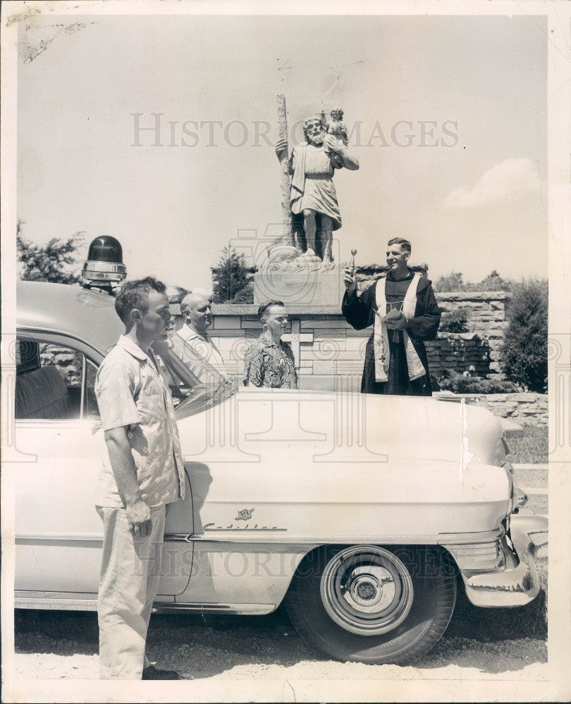 1952 Midlothian IL St Christopher Shrine Press Photo - Historic Images