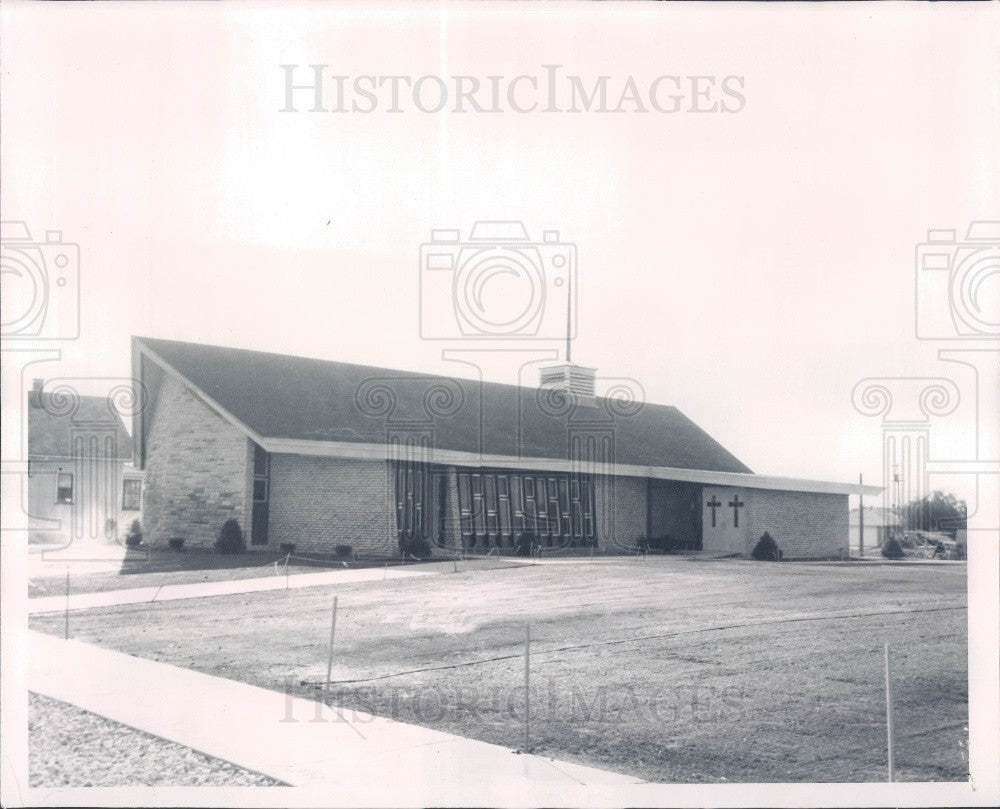 1960 S Holland IL First Baptist Church Press Photo - Historic Images