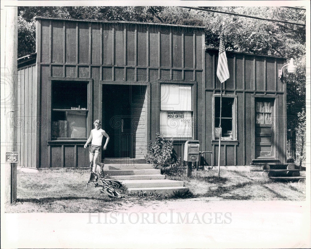 Undated Solon Mills IL Post Office Press Photo - Historic Images