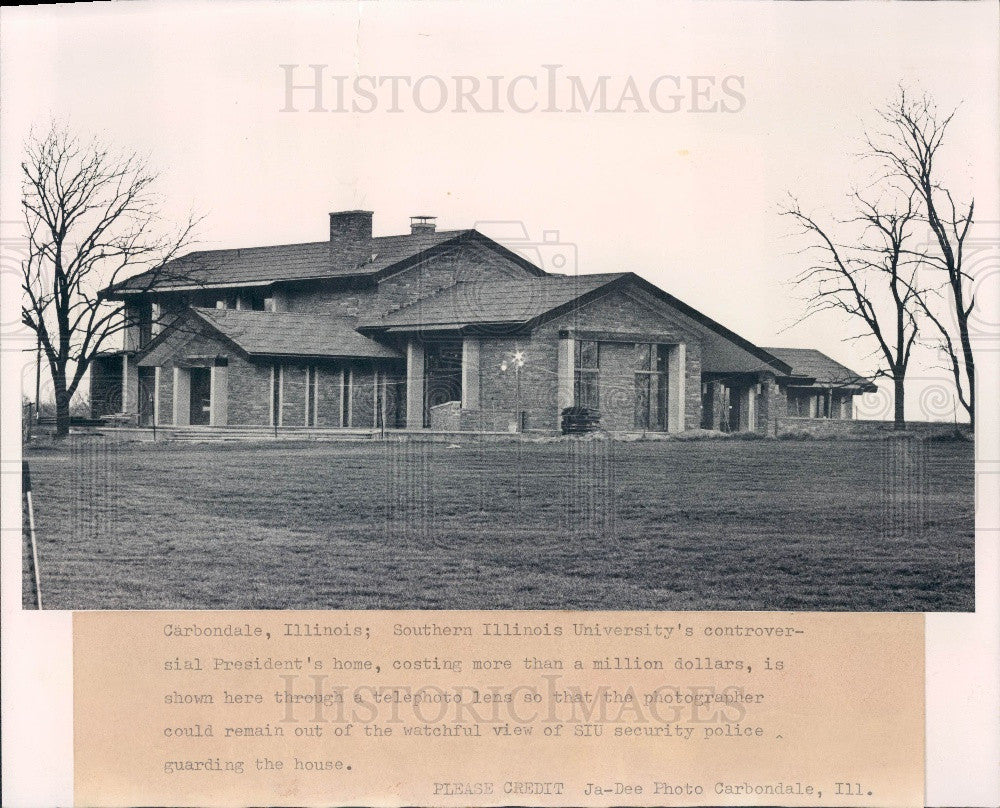 1971 Carbondale S IL Univ University House Press Photo - Historic Images