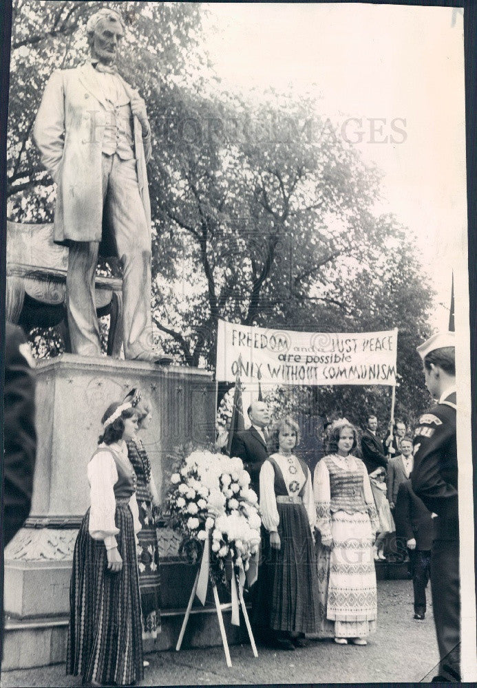 1960 Chicago Amer Baltic Comm Lincoln Park Press Photo - Historic Images