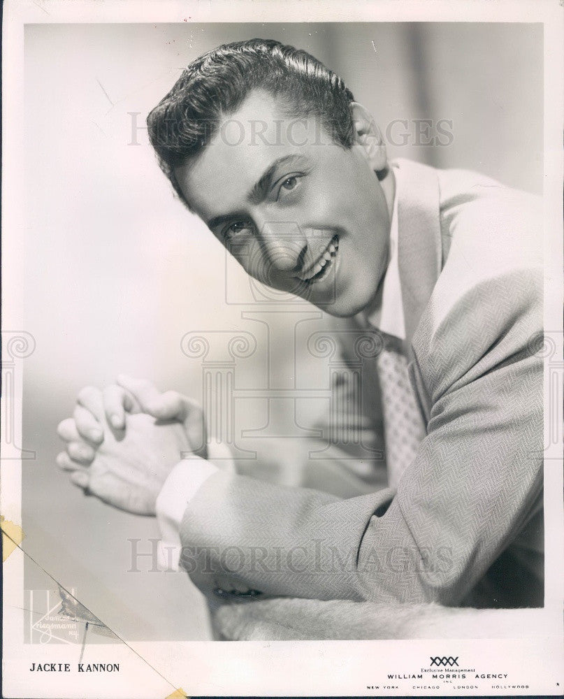 1951 Comedian Jack Kannon Press Photo - Historic Images