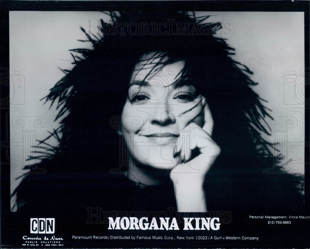 1975 Singer Morgana King Press Photo - Historic Images