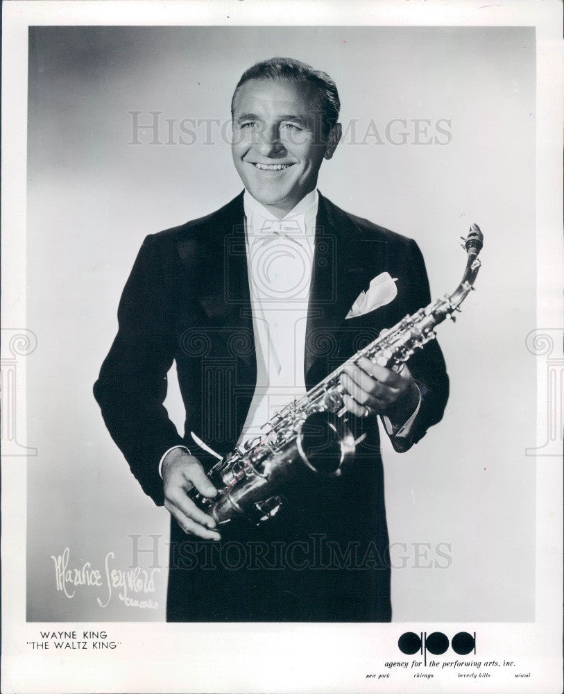 1966 Orchestra Leader Wayne King Press Photo - Historic Images