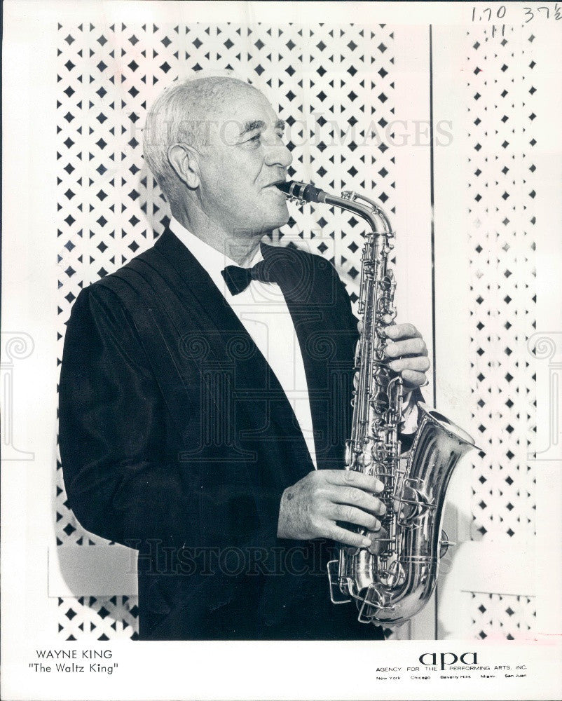 1970 Orchestra Leader Wayne King Press Photo - Historic Images