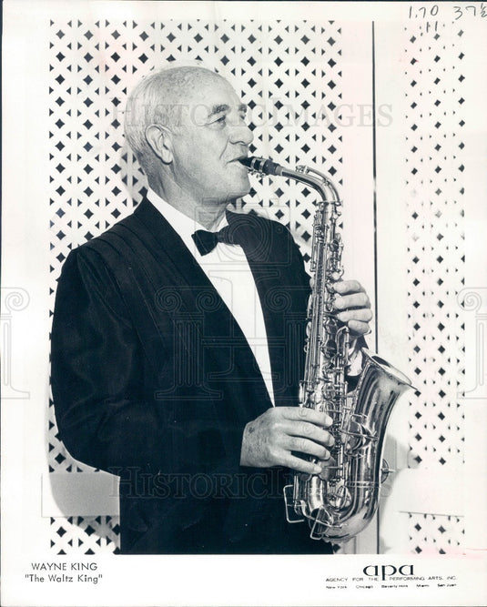 1970 Orchestra Leader Wayne King Press Photo - Historic Images