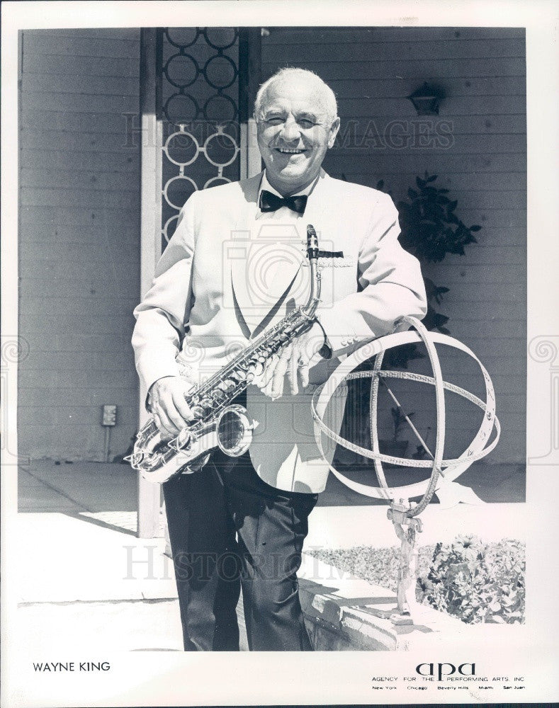 1973 Orchestra Leader Wayne King Press Photo - Historic Images