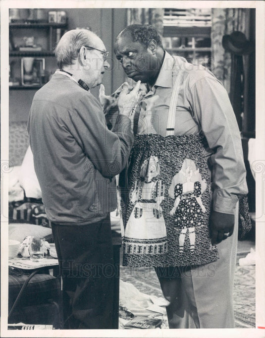 1975 Actors George Kirby & Ned Glass Press Photo - Historic Images