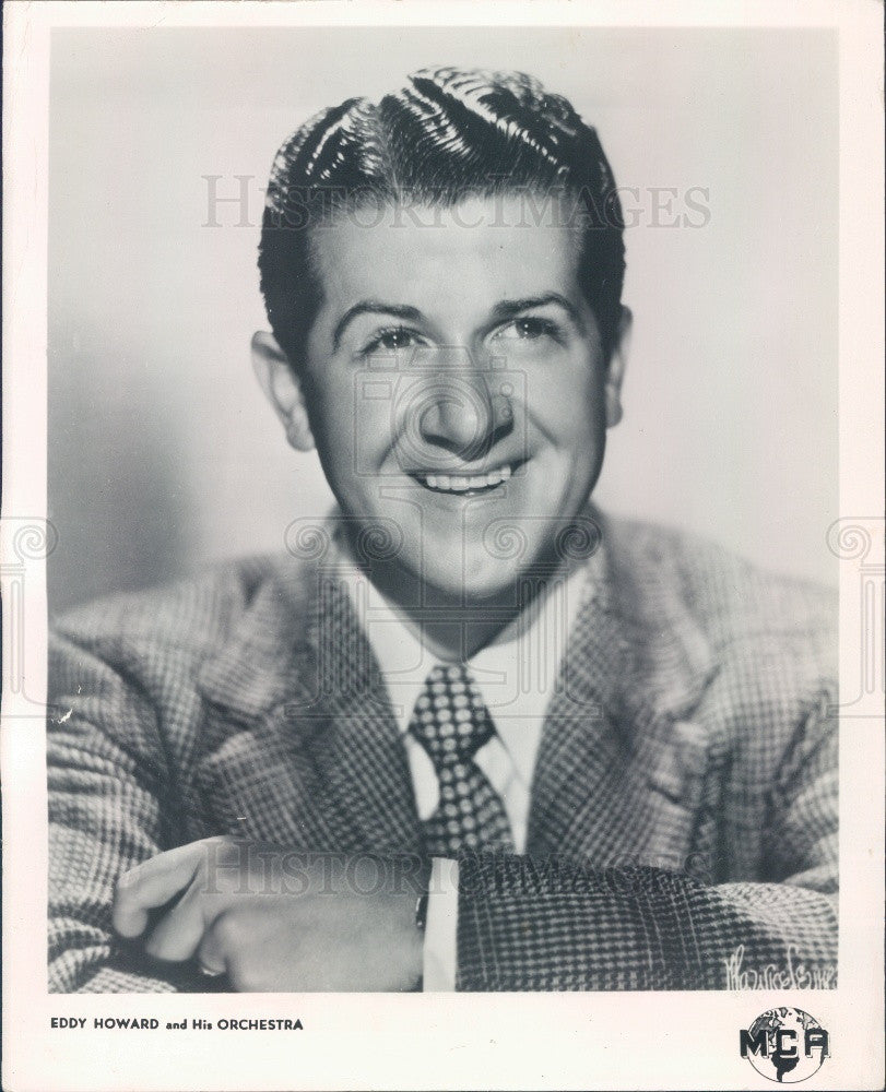 1960 Vocalist/Bandleader Eddy Howard Press Photo - Historic Images