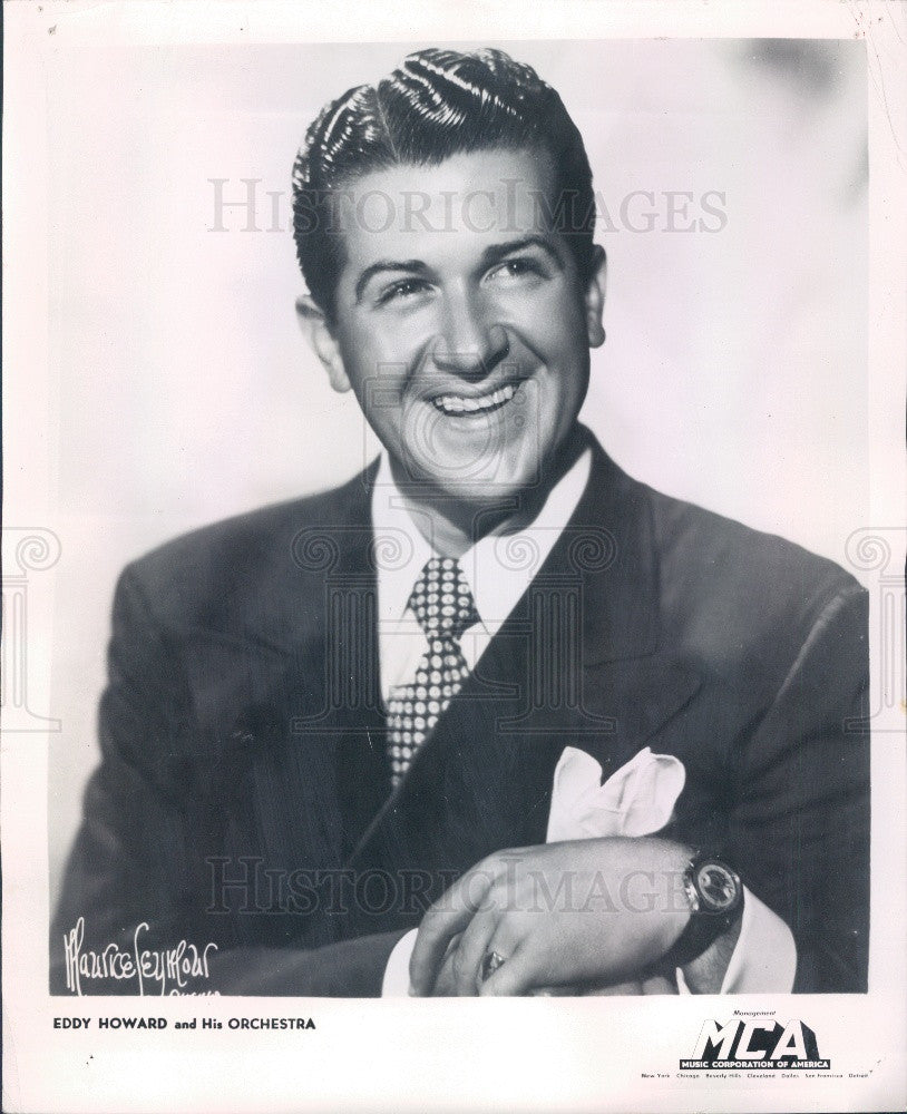 1951 Vocalist/Bandleader Eddy Howard Press Photo - Historic Images