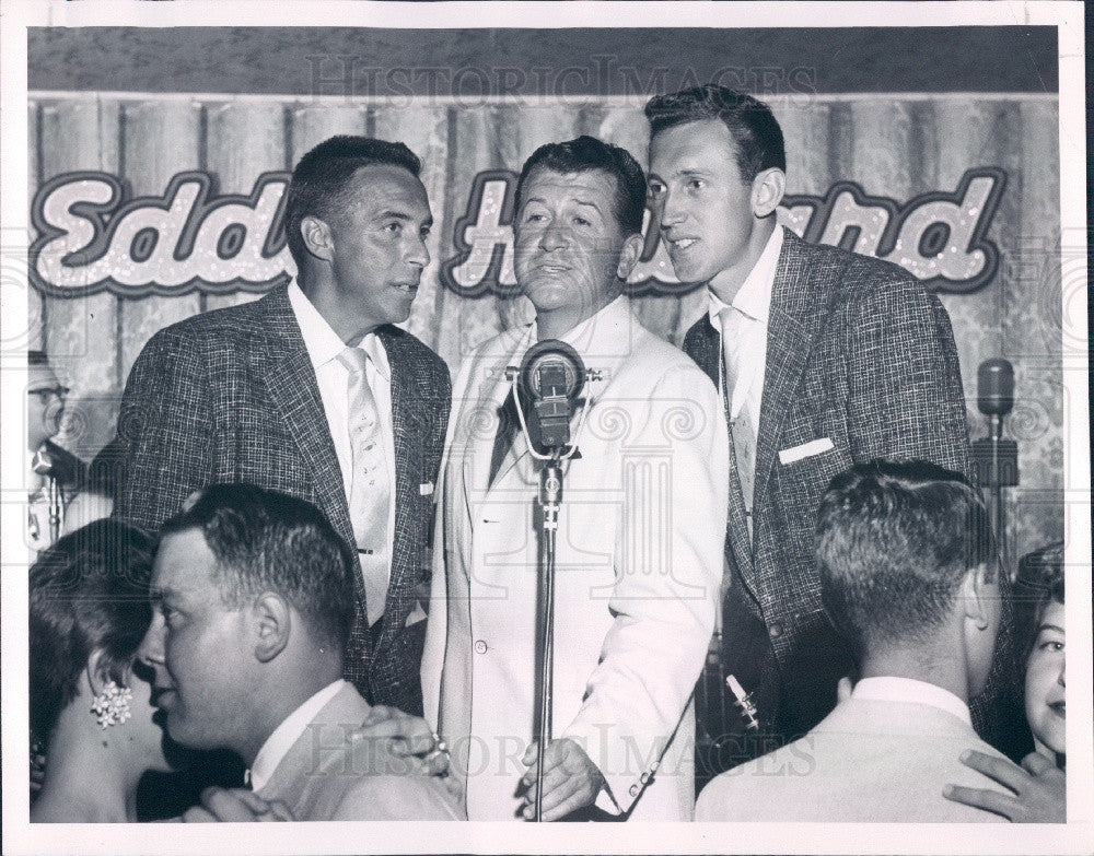 1955 Vocalist/Bandleader Eddy Howard Press Photo - Historic Images
