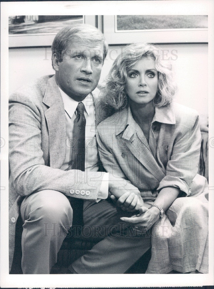 1986 Actors Ken Howard &amp; Donna Mills Press Photo - Historic Images